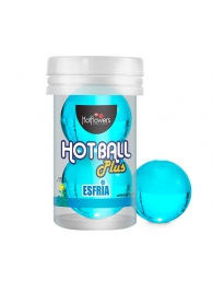 Лубрикант на масляной основе Hot Ball Plus с охлаждающим эффектом (2 шарика по 3 гр.) - HotFlowers - купить с доставкой в Новокузнецке