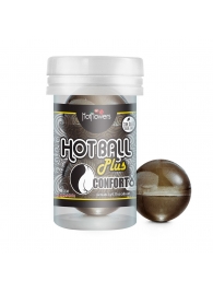 Анальный лубрикант на масляной основе Hot Ball Plus Conforto (2 шарика по 3 гр.) - HotFlowers - купить с доставкой в Новокузнецке