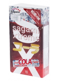 Ароматизированные презервативы Sagami Xtreme COLA - 10 шт. - Sagami - купить с доставкой в Новокузнецке