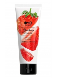 Лубрикант на водной основе OYO Aroma Gel Strawberry с ароматом клубники - 75 мл. - OYO - купить с доставкой в Новокузнецке