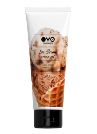 Лубрикант на водной основе OYO Aroma Gel Ice Cream с ароматом пломбира - 75 мл. - OYO - купить с доставкой в Новокузнецке