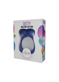 Синее эрекционное виброкольцо Nutty - Adrien Lastic - в Новокузнецке купить с доставкой
