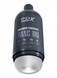 Мастурбатор в бутылке Shower Therapy Deep Cream - Pipedream - в Новокузнецке купить с доставкой