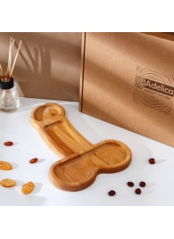 Деревянное блюдо для подачи в форме члена (32,5 х 20 х 1,7 см) - Сима-Ленд - купить с доставкой в Новокузнецке