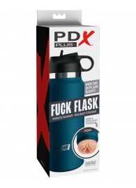 Мастурбатор-вагина в синей колбе F*ck Flask - Pipedream - в Новокузнецке купить с доставкой