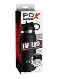 Черный мастурбатор в виде бутылки Fap Flask - Pipedream - в Новокузнецке купить с доставкой