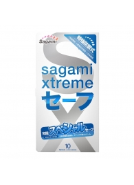 Презервативы Sagami Xtreme Ultrasafe с двойным количеством смазки - 10 шт. - Sagami - купить с доставкой в Новокузнецке