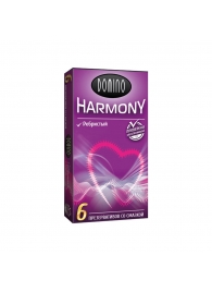 Презервативы с рёбрышками Domino Harmony - 6 шт. - Domino - купить с доставкой в Новокузнецке