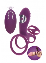 Фиолетовая эрекционная вибронасадка Halo Halo C-Ring Sleeve - Toy Joy - в Новокузнецке купить с доставкой