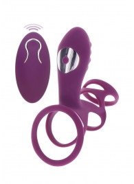 Фиолетовая эрекционная вибронасадка Halo Halo C-Ring Sleeve - Toy Joy - в Новокузнецке купить с доставкой