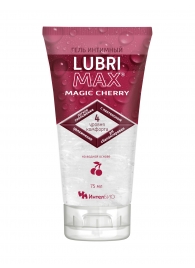 Интимный гель-смазка на водной основе Lubrimax Magic Cherry - 75 мл. - ИнтелБИО - купить с доставкой в Новокузнецке