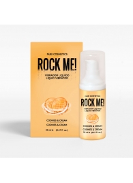 Жидкий вибратор Nuei Rock Me! с ароматом печенья и сливок - 20 мл. - Nuei cosmetics - купить с доставкой в Новокузнецке