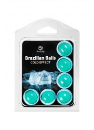 Набор из 6 шариков с массажным маслом Brazilian Balls с охлаждающим эффектом - Secret Play - купить с доставкой в Новокузнецке