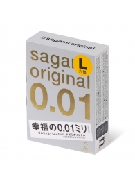 Презервативы Sagami Original 0.01 L-size увеличенного размера - 2 шт. - Sagami - купить с доставкой в Новокузнецке