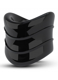 Черное эрекционное кольцо на мошонку Beef Ball Stretcher Snug X Long - Blush Novelties - в Новокузнецке купить с доставкой