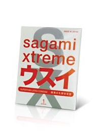 Ультратонкий презерватив Sagami Xtreme SUPERTHIN - 1 шт. - Sagami - купить с доставкой в Новокузнецке