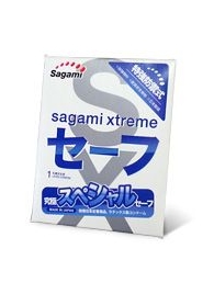 Презерватив Sagami Xtreme Ultrasafe с двойным количеством смазки - 1 шт. - Sagami - купить с доставкой в Новокузнецке