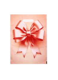 Пакет с принтом в виде банта с вырубной ручкой (30х40 см) - Сима-Ленд - купить с доставкой в Новокузнецке