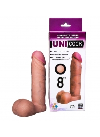 Фаллическая насадка для страпона UNICOCK 8  - 20 см. - LOVETOY (А-Полимер) - купить с доставкой в Новокузнецке