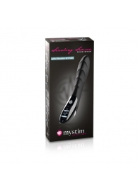 Вибратор с электростимуляцией Sizzling Simon Black Edition - 27 см. - MyStim - купить с доставкой в Новокузнецке