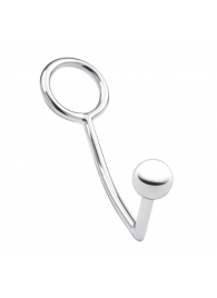 Кольцо на пенис с анальным стимулятором Stainless Steel Anal Hook   Cock Ring - BlueLine - в Новокузнецке купить с доставкой