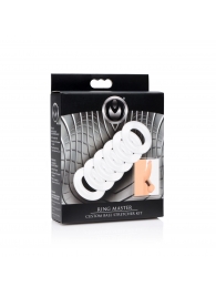 Комплект из 6 прозрачных эрекционных колец Ring Master Custom Ball Stretcher Kit - XR Brands - в Новокузнецке купить с доставкой