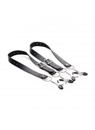 Ремни с зажимами для половых губ Spread Labia Spreader Straps with Clamps - XR Brands - купить с доставкой в Новокузнецке