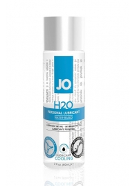 Охлаждающий лубрикант на водной основе JO Personal Lubricant H2O COOLING - 60 мл. - System JO - купить с доставкой в Новокузнецке