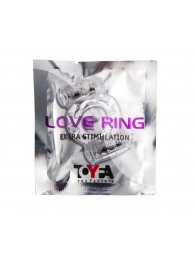 Прозрачное виброкольцо с двумя вибропульками - Toyfa Basic - в Новокузнецке купить с доставкой