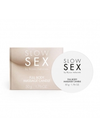 Массажная свеча для всего тела Slow Sex - 50 гр. - Bijoux Indiscrets - купить с доставкой в Новокузнецке