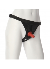 Трусики со штырьком для фиксации насадок Ultra Harness with Plug - Doc Johnson - купить с доставкой в Новокузнецке