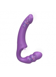 Фиолетовый безремневой страпон Straples Strap-On Dildo - Erokay - купить с доставкой в Новокузнецке