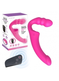 Розовый безремневой страпон Straples Strap-On Dildo - Erokay - купить с доставкой в Новокузнецке