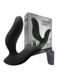 Черный вибромассажер простаты 3,5’’ Remote Control Curve P-spot Massager - 12 см. - Erokay - в Новокузнецке купить с доставкой
