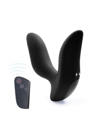 Черный вибромассажер простаты 3,5’’ Remote Control Curve P-spot Massager - 12 см. - Erokay - в Новокузнецке купить с доставкой