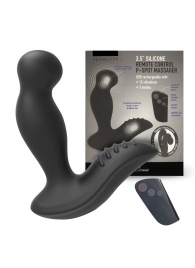 Черный вибромассажер простаты 3,5’’ Remote Control P-spot Massager - 12,5 см. - Erokay - в Новокузнецке купить с доставкой