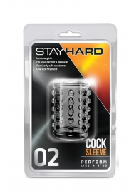 Прозрачная насадка на пенис с шишечками STAY HARD COCK SLEEVE 02 CLEAR - Blush Novelties - в Новокузнецке купить с доставкой