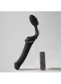 Черный безремневой вибрострапон Strap-On-Me Multi Orgasm Size XL - Strap-on-me купить в Новокузнецке с доставкой в Orgasmix.ru Черный безремневой вибрострапон Strap-On-Me Multi Orgasm Size XL - Strap-on-me - купить с доставкой в Новокузнецке