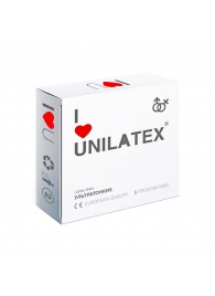 Ультратонкие презервативы Unilatex Ultra Thin - 3 шт. - Unilatex - купить с доставкой в Новокузнецке