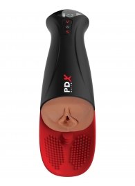 Мастурбатор-вагина в колбе с вибрацией Fuck-O-Matic Pro XL - Pipedream - в Новокузнецке купить с доставкой