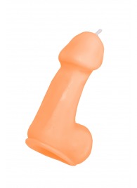 Оранжевая свеча в форме пениса - 47 гр. - Pecado - купить с доставкой в Новокузнецке