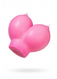 Розовая свеча «Сиськи» - 150 гр. - Pecado - купить с доставкой в Новокузнецке