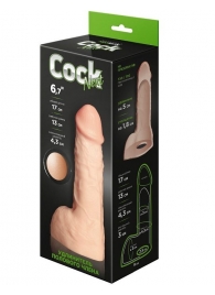 Телесный фаллоудлинитель с мошонкой Cock Next - 17 см. - LOVETOY (А-Полимер) - в Новокузнецке купить с доставкой