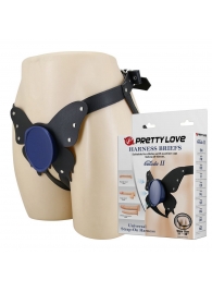 Синие трусики харнесс с платформой Caludio II - Baile - купить с доставкой в Новокузнецке