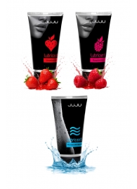 Набор из 3 лубрикантов JUJU (увлажняющий, клубника, малина) - JuJu - купить с доставкой в Новокузнецке