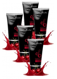 Набор из 5 съедобных лубрикантов JUJU со вкусом вишни - JuJu - купить с доставкой в Новокузнецке