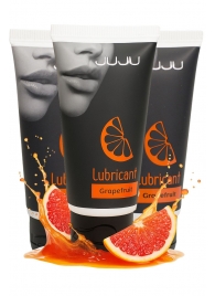 Набор из 3 съедобных лубрикантов JUJU со вкусом грейпфрута - JuJu - купить с доставкой в Новокузнецке
