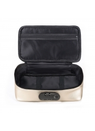 Золотистая сумочка для хранения игрушек Discreet Box - Dorcel - купить с доставкой в Новокузнецке