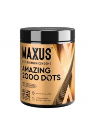 Точечные презервативы MAXUS 2000 Amazing Dots с железным кейсом - 12 шт. - Maxus - купить с доставкой в Новокузнецке
