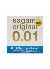 Увлажнённый презерватив Sagami Original 0.01 Extra Lub - 1 шт. - Sagami - купить с доставкой в Новокузнецке